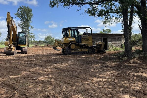 clearing land